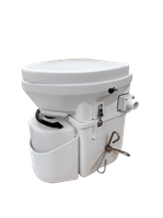 Nature's Head Composting Toilet with Foot Spider Handle composting toilet, waterless toilet, self-contained toilet